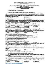 Đề thi chọn học sinh năng khiếu môn Hóa học Lớp 8 - Năm học 2015-2016 - Phòng GD & ĐT Phù Ninh (Có đáp án)